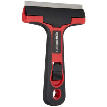 Amazon Basics 10.16 cm Glass and Tile Scraper with Soft Grip