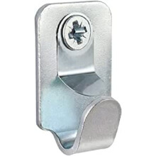 FinalFix Heavy Duty Safety Picture / Mirror Hooks with Screws and Wall Plugs - 15kg Load… (6 Pack), Silver (FF-HK)