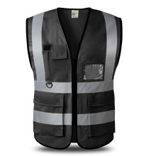 YUANVEST Hi Vis Vests for Men Women 5 Pockets,High Visibility Reflective Safety Security Vest,2-inch Reflective Strip High Visibility Vest,Meets ANSI