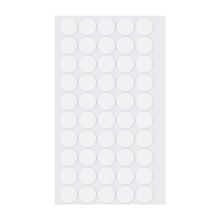 LLPT Double Sided Adhesive Dots | 50 PCS | 15MM | Round Removable Nano Sticky Dots | Clear Tack No Trace | Super Sticky Putty Waterproof Small Sticke
