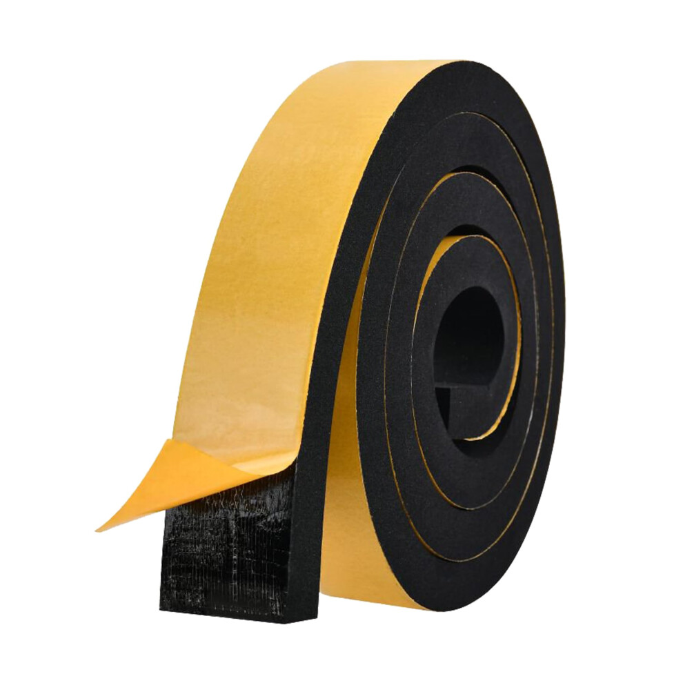 2M Foam Rubber Tape Self Adhesive- 50Mm Wide - 10Mm Thick,High Density Neoprene Weather Strip,Gasket Seal,Anti-Vibration,Anti-Collision 5051226588433