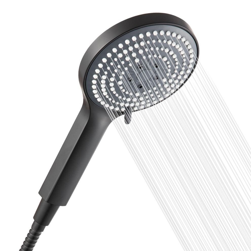 Offo Shower Head And Hose 1.5M, 6 Modes Handheld Shower Head Large Powerful Boosting Handheld Showerhead For Low Water Pressure Showerhead,Matte Blac 85841963