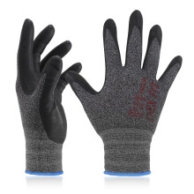 DEX FIT Nitrile Coated Work Gloves FN330-3D-Comfort Stretchy Fit, Firm Grip, Thin & Lightweight, Touchscreen Fingers, Protective & Durable, Breathable
