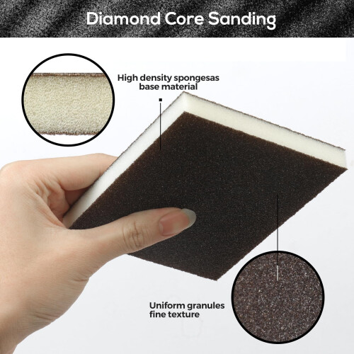 STEBRUAM 6 Pieces Sanding Sponges80120180220320400 6 Different Specifi 2