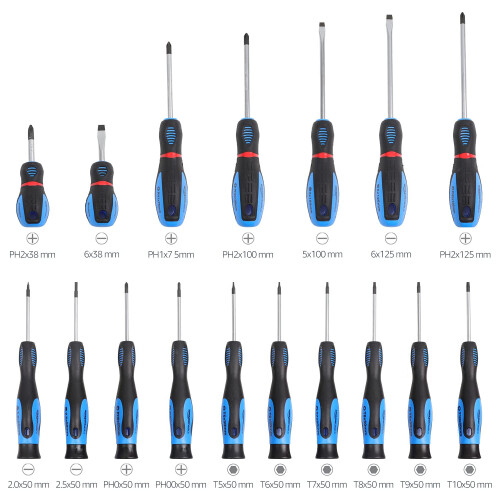Amazon Amazon Basics 58-Piece Screwdriver Set, Precision Slotted, Phillips, Torx, Black 2
