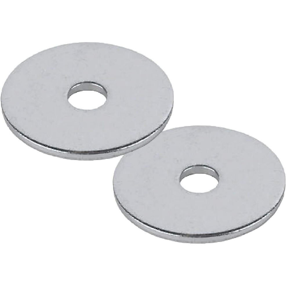 Terf 100 Pcs Zinc Plated Steel M8 / 8Mm X 20Mm Flat Repairs Penny Washers Mudguard Fender Washer 8Mm Hole And 20Mm Out Side Large Diameter 8037560427642