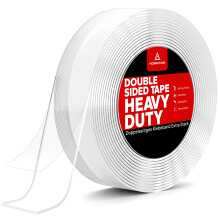 HOMMAND Double Sided Tape Heavy Duty, Strong Nano Mounting Tape Extra Large, Sumo Strip Tape Heavy Duty, Reusable Transparent Nano Adhesive Tape for