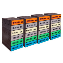 24pcs sanding blocks,sanding sponges,sandpaper block 6 Grits(60-80-100-120-180-220),sanding blocks for wood sandpaper for wood,hand sanding block,san