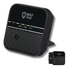 WOLF SHIELD Carbon Monoxide Detector 10 Year Sealed Battery Carbon Monoxide Alarm Free Standing |Portable Alarm|EN50291:2018 |No Display (Black)