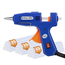 Glue Gun with 75pcs Glue Sticks (7mm x 150mm), GOFRIEND 20W Hot Melt Glue Gun Upgraded Version, Fast Heating for Crafting, DIY, Arts & Crafts, Sealin