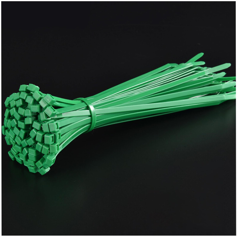 Kaximon Small Cable Ties Green 200Mm X 4Mm,100 Pack Mini Thin Cable Ties,Plastic Zip Ties With 40Lbs Tensile Strength 5051226569487