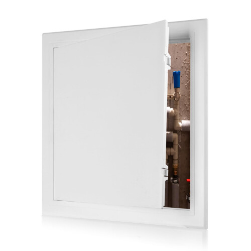 Access Panel 300x300 mm- Paintable Easy Access Doors with Hidden Hinges, Flush Fit ABS Inspection Hatch for Drywall