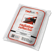 Radflek Radiator Reflector Panels- Heat Reflective Radiator Foil Sheet - Contains 5 Energy Saving Radflek Radiator Reflectors - Easy Install with Manu