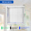 Access Panel 300x300 mm- Paintable Easy Access Doors with Hidden Hinges, Flush Fit ABS Inspection Hatch for Drywall 4
