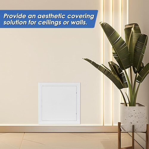 Access Panel 300x300 mm- Paintable Easy Access Doors with Hidden Hinges, Flush Fit ABS Inspection Hatch for Drywall 2