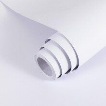 Hode White Vinyl Wrap Matt 60X1000cm, White Sticky Back Plastic Roll, Self Adhes