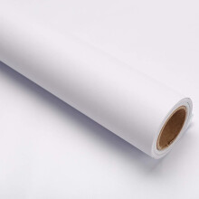 40cm x10m White Wallpaper Self Adhesive Vinyl Film Peel and Stick Wallpaper Furniture Stickers Sticky Back Plastic Removable DIY Decorative for Kitch
