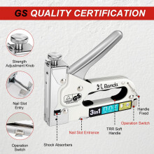 Bamda Staple Gun with 1200 Staples 3 in 1 Staple Gun Heavy Duty for W