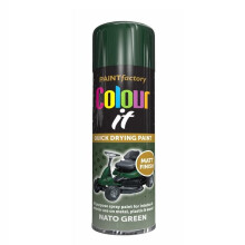SuperGift.com Nato Green Matt All Purpose Aerosol Spray Paint 250ml Quick Drying Spray, Fast Dry and Excellent Coverage for Metal, Wood, Plastic and