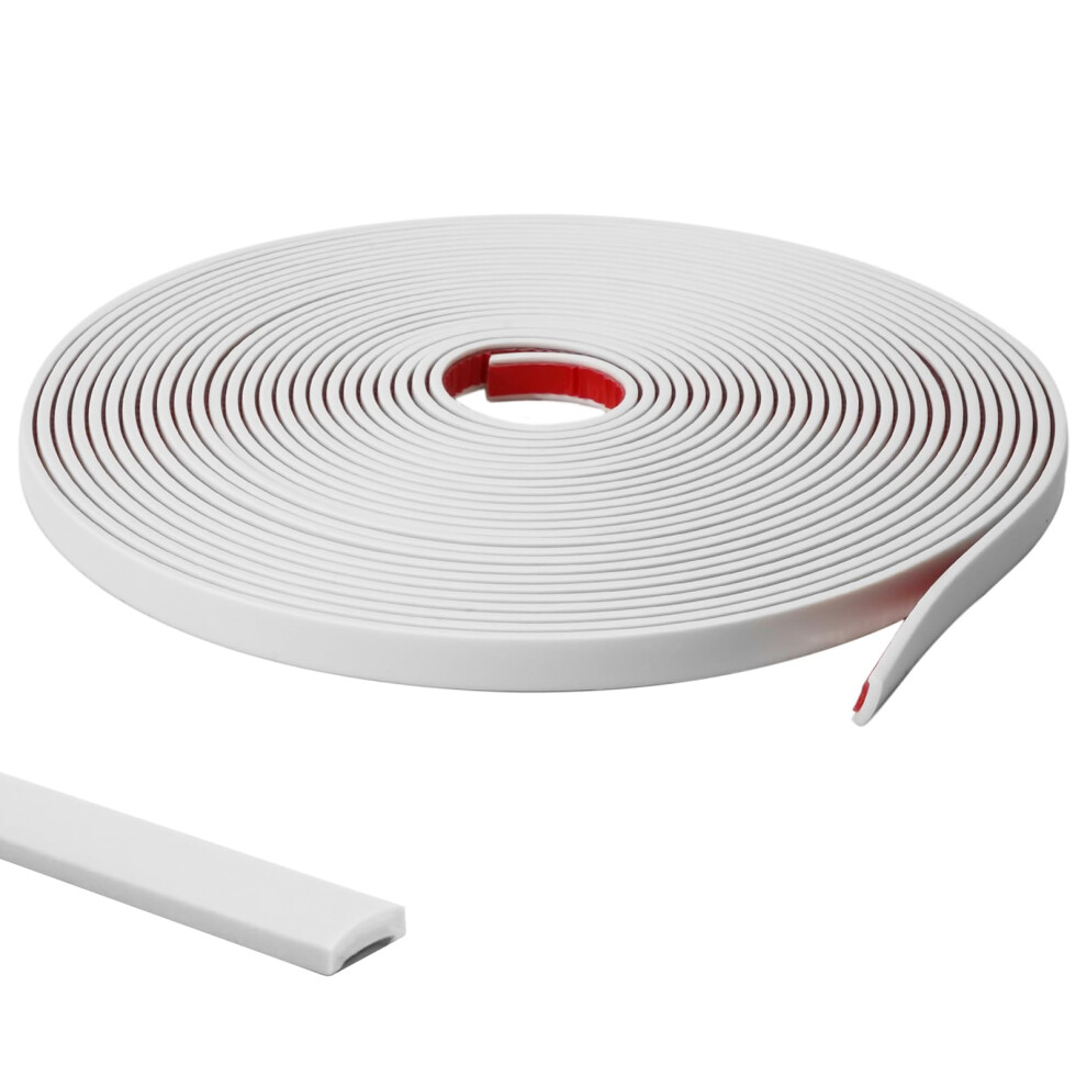 Jsiwoth Peel And Stick Moulding Trim, White(Paintable) Flexible Pvc Self Adhesive Wall Trim, Waterproof Tile Edging 5051226655494