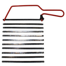JDBrands Junior Hack Saw - 150mm/6 - Cutting DIY or Profesional Tool - Finger Guard - Red Powder Coated - 32tpi Blade Included