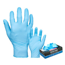 Blackrock Nitrile Disposable Gloves - Powder Free, Latex Free, Multipurpose Non-Sterile Rubber Gloves for Industrial Use, Food Grade each box contain