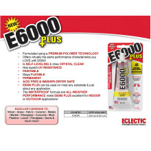 E6000 PLUS 266ml Industrial Strength E6000 Clear Glue with Snip Tip