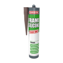 EVO-STIK Frame Silicone Sealant Brown - 290ml - Ideal for Door and Window Frames - Highly Waterproof - Permanently Flexible - Lasts up to 25 Years