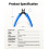 VCELINK Premium Side Wire Cutter Precision Flush Cutters Small Cable S 5