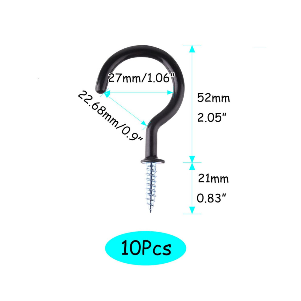 Photos - Other for Repair TUPARKA 10 Pcs 2 inch Ceiling Hooks Heavy Duty Screw Cup Hook for Bath