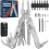 BIBURY Multitools, Multi Tool Foldable Pliers with Upgraded Scissors and Screwdriver Set, Stainless Steel Multitools with Nylon Pouch 1