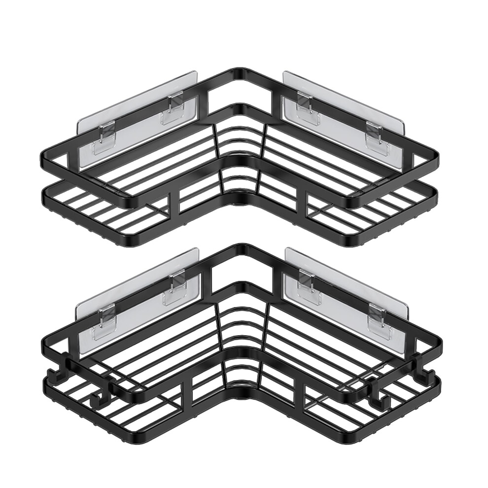 Zvzm Shower Shelves Storage Rack Basket, Corner Shower Caddy Shelf No Drilling, Home Essentials Bathroom Organiser Accessories For Bathroom Or Kitchen 5051226904608