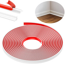 TPE Quadrant Trim, 3M Flexible Moulding Wall Corner Trim Self Adhesive, Skirting