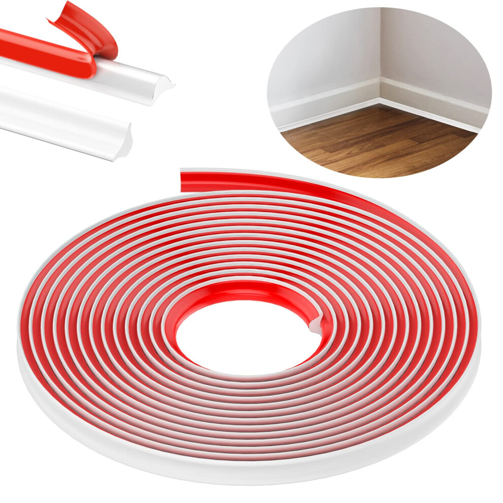 Tpe Quadrant Trim, 3M Flexible Moulding Wall Corner Trim Self Adhesive, Skirting 5005916195074