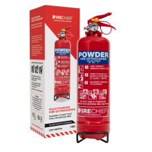 Firechief Core ABC Powder Fire Extinguisher 1kg - Small Fire Extinguisher Quick and Easy to Use - Multipurpose Use - Kitemark Certified to BS EN 3 - C