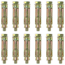 12 PCS Heavy Duty Expansion Bolts,Shield Anchor Bolts (M8)