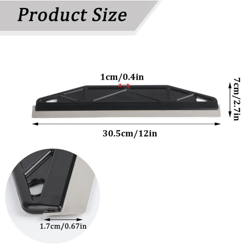 12" Stainless Paint Shield for Skirting Board 1