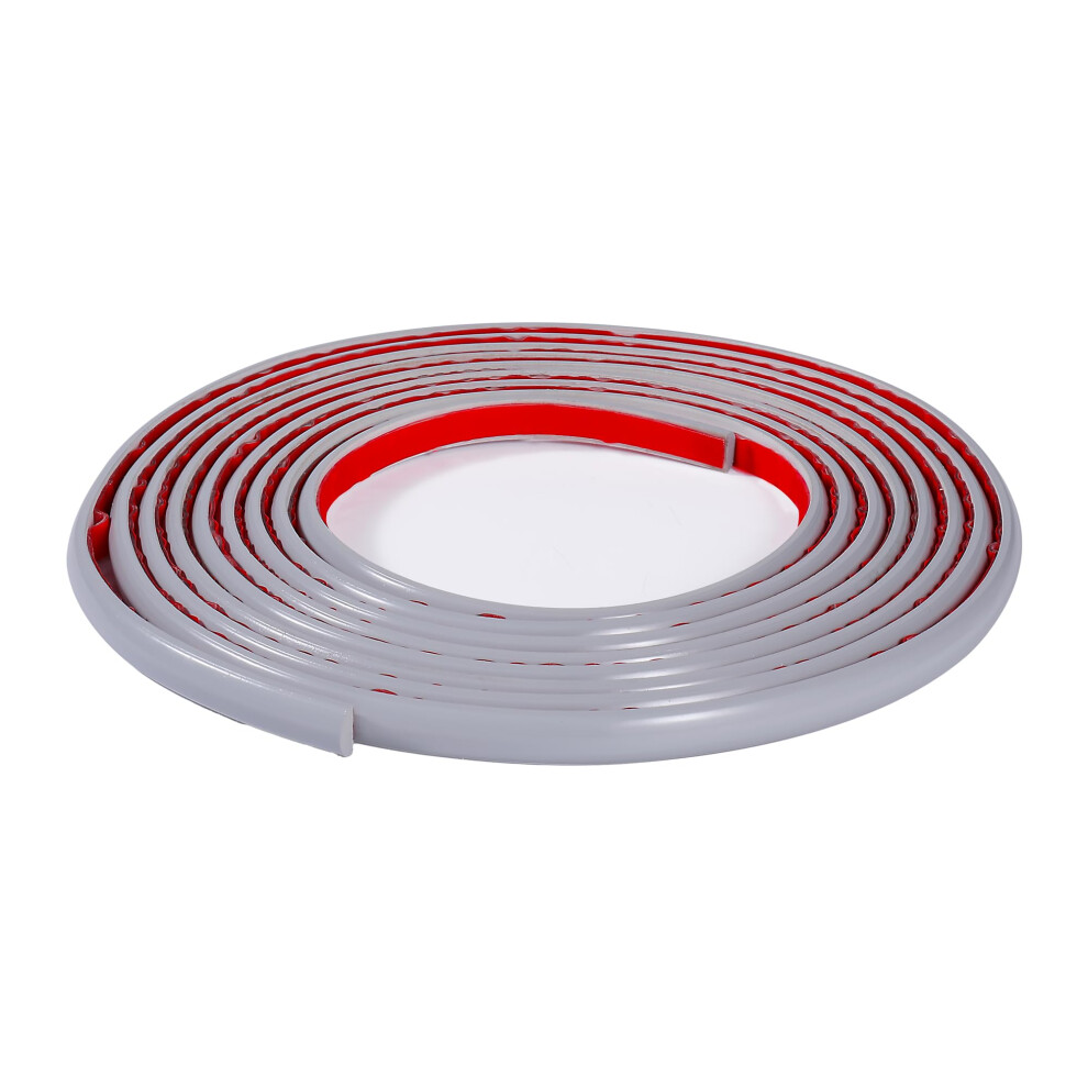 Grey Self-Adhesive Pvc Tile Edging Strip Flexible Backsplash Floor Edge Moulding Trim,Vinyl Laminate Beading,Liner For Corner,Peel And Stick Caulk De 30941847