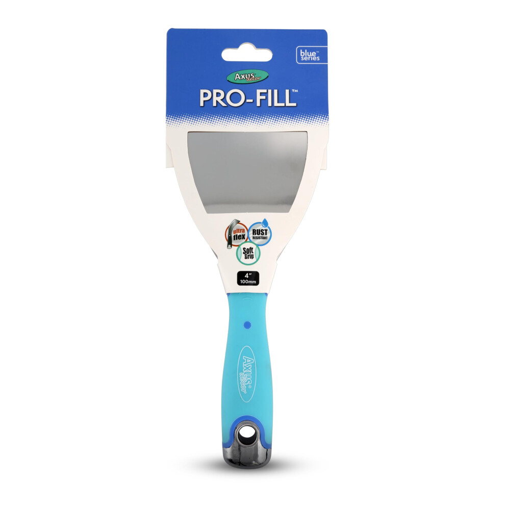Axus Decor Pro-Fill (Blue Series) Stainless Steel Flexible Filling Knife, Filler Knife - Putty Knife For Professional & Diy Projects - Anti Rust Blad 30840133