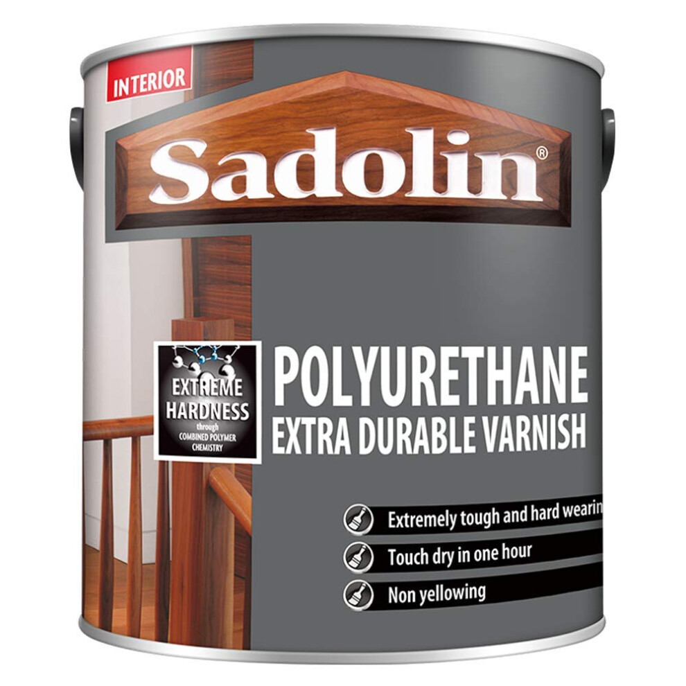 Sadolin Polyurethane Extra Durable Varnish 1 Litre Satin