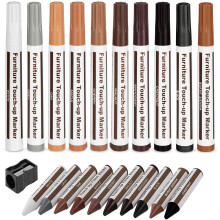 DAIXISM Furniture Repair Kit Wood Markers Wax Sticks,for Stains, Scratches, Floors, Tables, Desks, Bedposts, Touch Ups, and Cover Ups(21), Multicolor