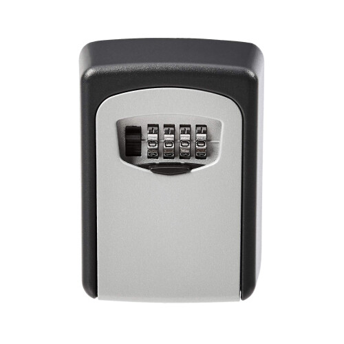 Amazon Amazon Basics Wall Mounted Key Storage Box, Combination Lock, Black, 3.5 x 8.6 x 12 cm