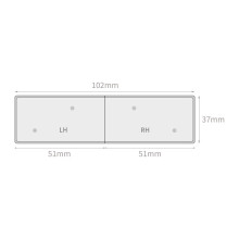 Short Window Cill Capping End Caps Pair White