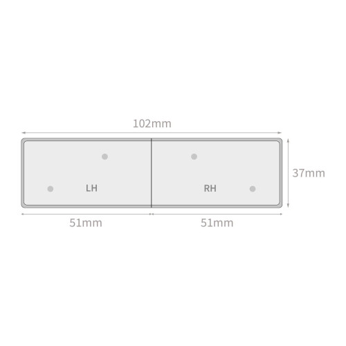 Short Window Cill Capping End Caps Pair  White