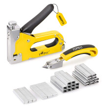Upholstery 4 in 1 Staple Gun Heavy Duty, with 4000 Staples, Remover, Manual Brad Nailer Power Adjustment Stapler Gun for Wood, Upholstery, Carpentry,