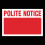 Custom Made Polite Notice Sign (Choose Size, Material & Text) 2