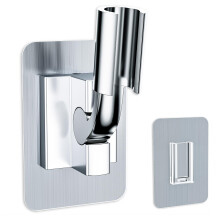 Magichome Shower Head Holder with Strong Adhesive, Adjustable Universal Shower Head Holder Replacement with Extra Adhesive Stick, No Drilling Wall Mo