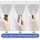 4 Pack Paint Wallpaper Scraper Set, 2'', 3'', 4'', 5'' Stainless Steel Paint Scraper Set with Soft Handle, Plastering Tools for Drywall 3