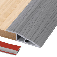 1.2M PVC Rubber Wheelchair Ramp Self Adhesive,Threshold Reducer,Door Floor Threshold Transition Strip,Butt Up Threshold-Moldings Trim for Doorways Ca