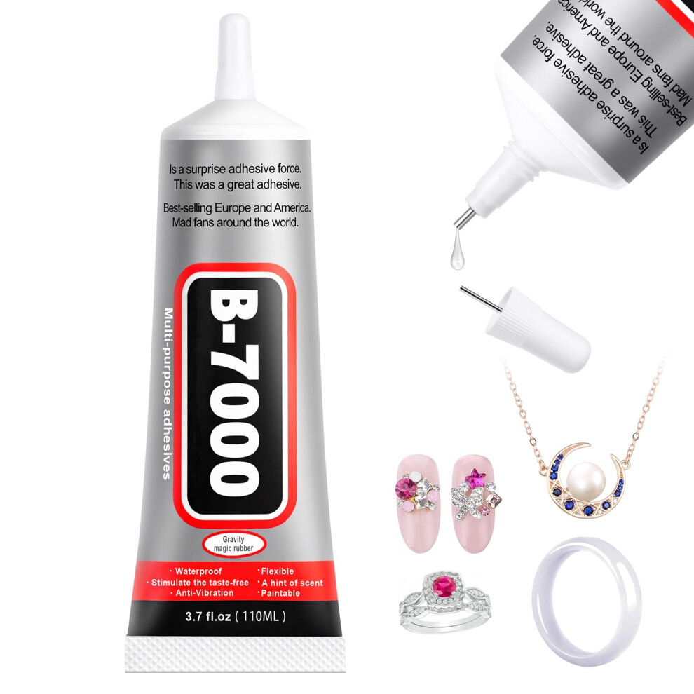 Flintronic B7000 Super Glue, 110Ml Transparent Paste Adhesive, Multifunctional Repair Glues, Fast Repair And Quick Drying Strong Glue 5051226596704